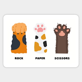 Rock paper scissors cats Magnet